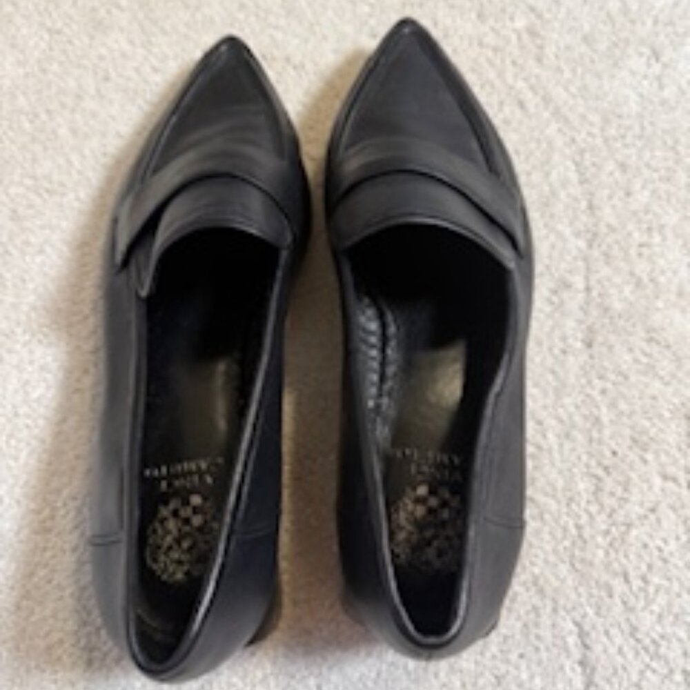 Vince Camuto Black flats.  New without box. Pointed toe loafers. Size 8.5.